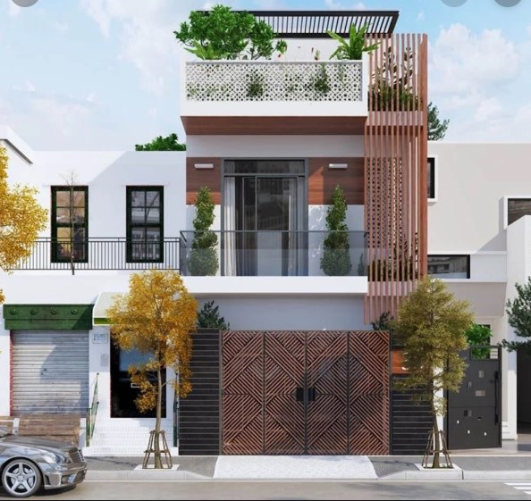 Nhà ống 2 tầng có um tiện nghi thông thoáng