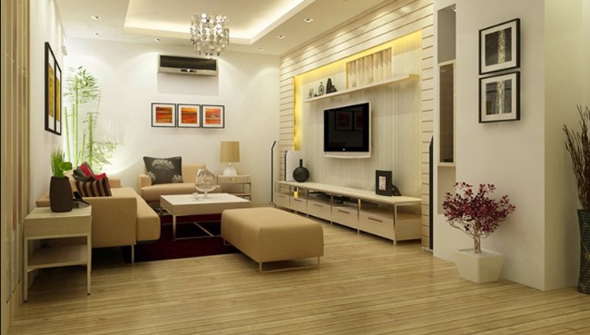 Thiết kế phòng khách hiện đại đơn giản