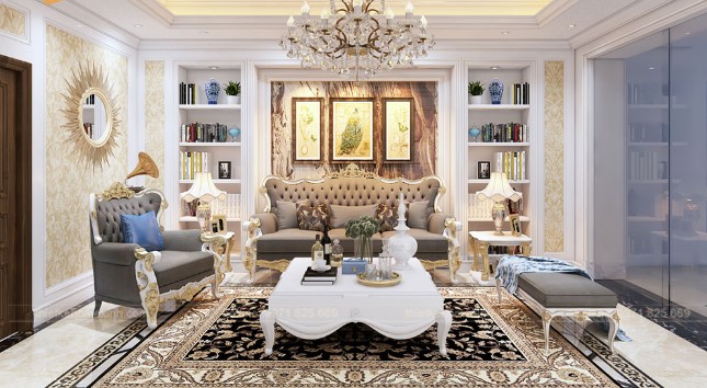 Thiết kế nội thất theo phong cách tân cổ điển thêm phần sang trọng cho căn nhà