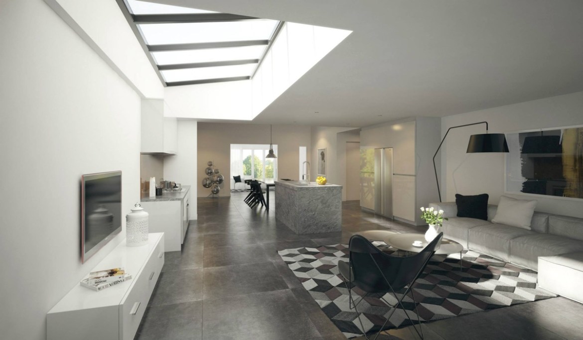 Bài trí nội thất phòng khách căn chung cư 2 phòng ngủ